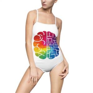 Brain Women's One-piece Swimsuit (AOP)